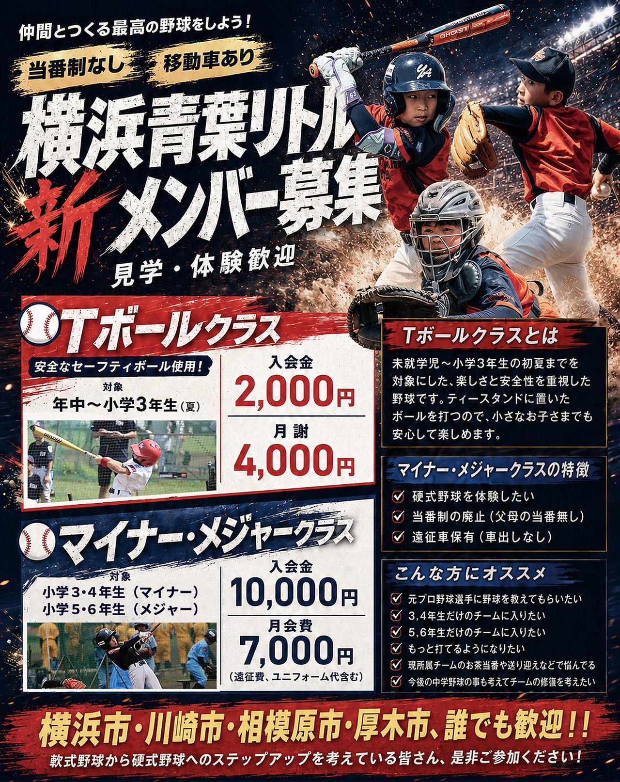 横浜青葉リトル 新メンバー募集